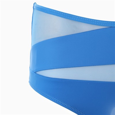 Купальник раздельный на одно плечо женский, размер 50, голубой (44)