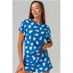 Женская новогодняя пижама с шортами Happyfox