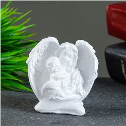 Фигурка гипс «Ангелочек с младенцем», 4×6.5×7 см