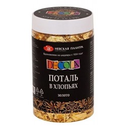 Поталь в хлопьях 3 г "Декола" золото 206421739 Невская палитра