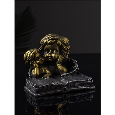 Фигурка полистоун «Ангелы с книгой», 9.5×11×9.7 см