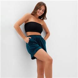 Шорты женские KAFTAN «Бархат» размер 40, зеленый