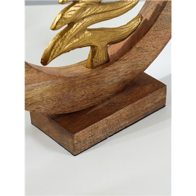 Сувенир интерьерный в деревянном кольце «Ель», 30×8×33 см