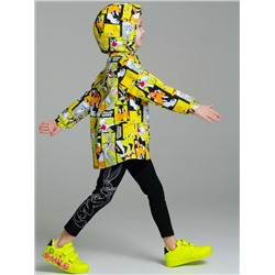 Куртка текстильная с полиуретановым покрытием для девочек (ветровка)