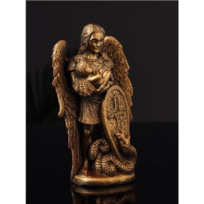 Фигурка гипс «Архангел Михаил», 14×9×4 см, под бронзу