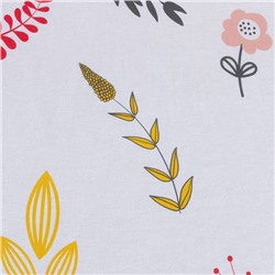 Простыня на резинке 1.5-спальная «Этель» Flower garden, 160×200+25 см, бязь