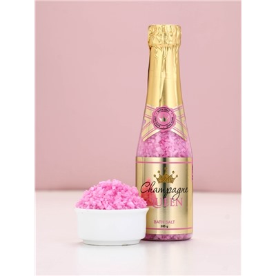 Соль для ванны Champagne Queen, 285 г, аромат фрукты со льдом, Чистое счастье