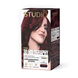 Стойкая крем-краска для волос Studio Professional 3D Holography 3.56 Темная вишня