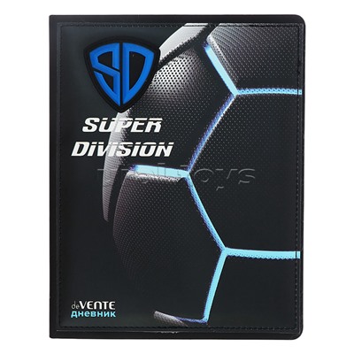 Дневник 1-11 кл. "Super Division" кожзам , 48 листов, белая бумага 80 г/м²,