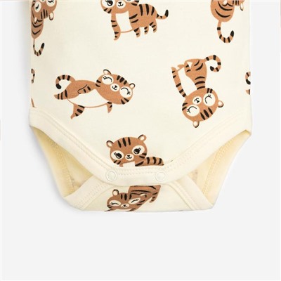 Боди - платье «Крошка Я. Тигруля», рост 62-68 см, бежевое