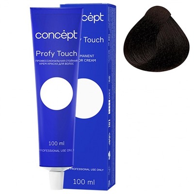 CONCEPT Profy Touch Стойкая крем-краска для волос 4.0 шатен 100 мл