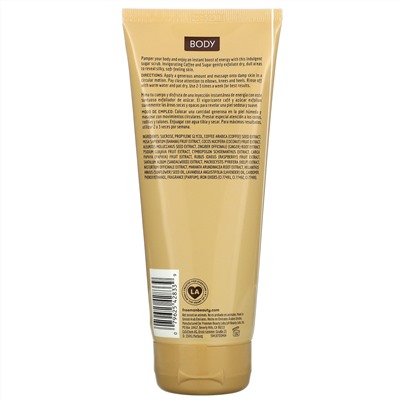 Freeman Beauty, Exfoliating Body Sugar Scrub, Coffee, 6 fl oz (175 ml)