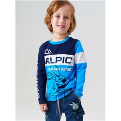 Фуфайка трикотажная для мальчиков (футболка с длинными рукавами)