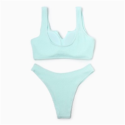 Купальник раздельный фактурный MINAKU, цвет мятный, размер 42