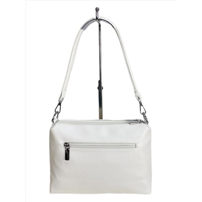 Женская сумка из искусственной кожи, цвет белый