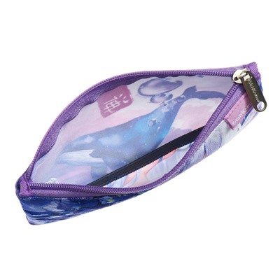 Пенал мягкий, 1 отделение, 120 х 220 мм, плоский, ErichKrause Kawaii Whale, 59904