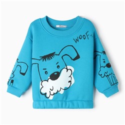 Свитшот для мальчика, рост 98 см, бирюзовый