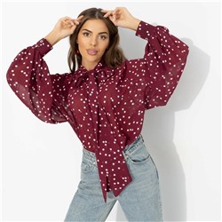 Блуза для счастья в любви, Привлекаю удачу (бордо)