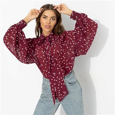 Блуза для счастья в любви, Привлекаю удачу (бордо)