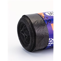 Мешки для мусора 240 л, ПНД, 20 мкм, 10 шт. в рулоне, чёрные