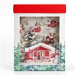 Коробка подарочная новогодняя складная с 3D эффектом «Сказочных моментов», 18×14×23 см