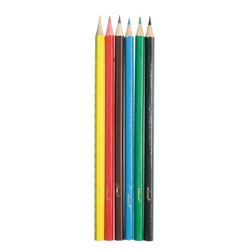 Карандаши Calligrata «Машинка», цветные, 6 цветов, деревянные, шестигранные