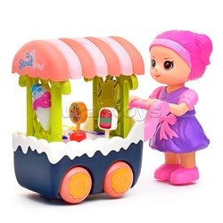 Интерактивная игрушка "Девочка с тележкой" в коробке