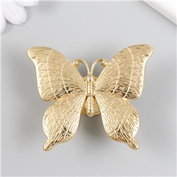 Ручка для шкатулки металл «Бабочка», золото, 5.2×6.3 см