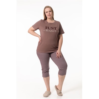 Пижама футболка и капри М325295Пк