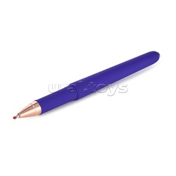 Ручка в футляре "MONACO" шариковая 0.5мм, синяя (сине-фиолетовый корпус, голубая коробка)