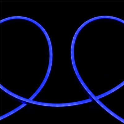 Гибкий неон Luazon Lighting 6×12 мм, IP65, 50 м, SMD2835, 120 LED/м, 12 В, свечение синее