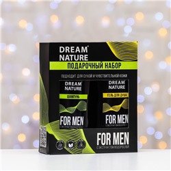 Подарочный набор косметики «Морской бриз» DreamNature:шампунь для волос, 250 мл + гель для душа, 250 мл