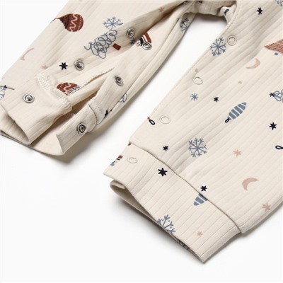 Комбинезон детский с повязкой «Крошка Я. Новогодние игрушки», рост 86-92 см