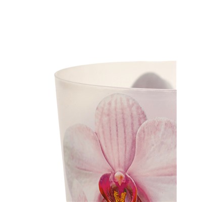 Горшок для орхидей с поддоном IDEA «Деко», 1.2 л, пластиковый, белый