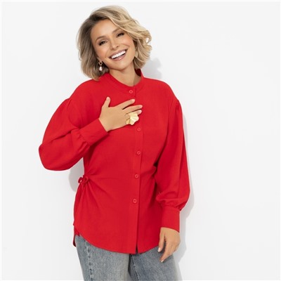 Рубашка с акцентной спинкой и сборками, Невозможно оторваться