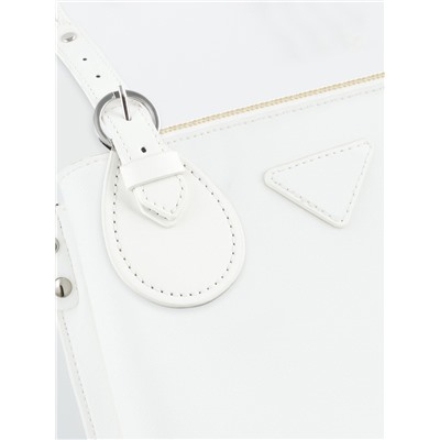 Ручка для сумки, шнуры, 60×1.8 см, с пришивными петлями 5.8 см, цвет белый, серебряный