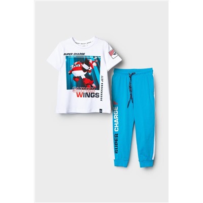 Комплект трикотажный для мальчиков: фуфайка (футболка), брюки PLAYTODAY, 1239651