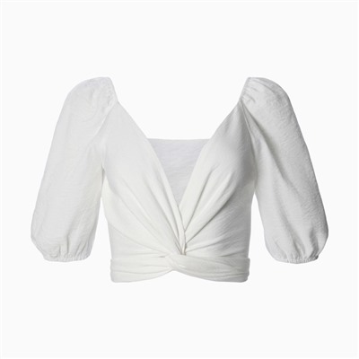 Топ рубашка женский MIST Summer time, белый, размер 48