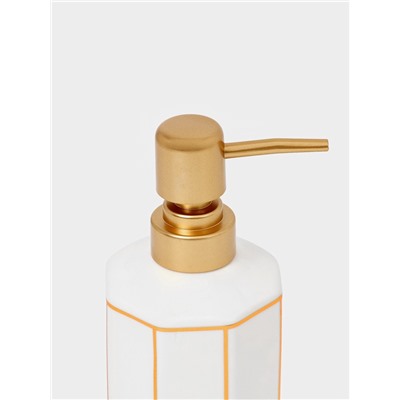 Набор для ванной «Равновесие», 2 предмета, дозатор для мыла, стакан, белый