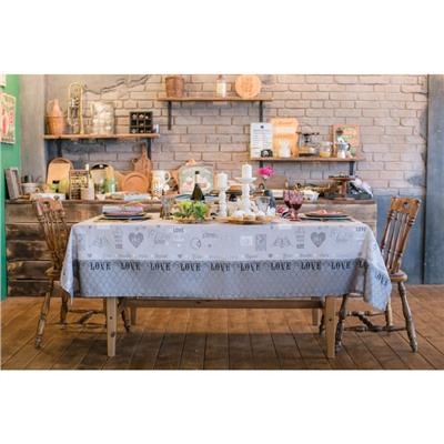 Фартук «Этель» Love 60×65 см см, 100% хлопок, саржа 190 г/м²