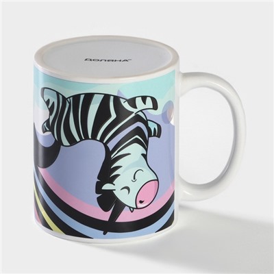 Кружка - хамелеон Доляна «Единорог», 350 мл, керамика, разноцветная