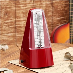 Метроном механический Gleam, коричневый, 40-408 ударов в минуту, 21×10×12 см