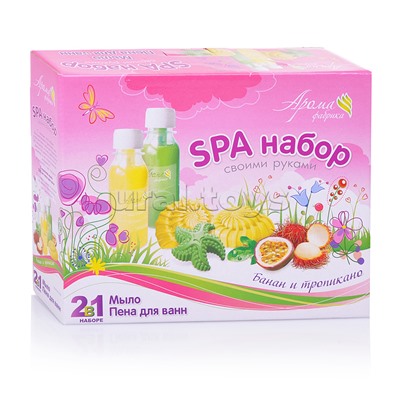 Мыло и пена для ванн своими руками "Банан и тропикано"