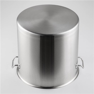 УЦЕНКА Кастрюля из нержавеющей стали, 25 л, HoReCa, толщина 0.8 мм, 201 сталь, без крышки