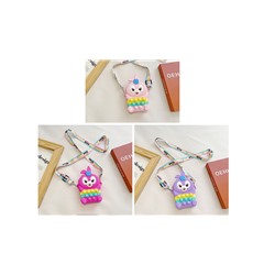 3055B-2 св/роз Сумка для девочек (13х12х5)