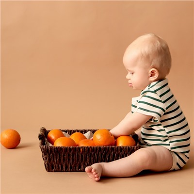 Боди Крошка Я Oranges, рост 74-80, молочное