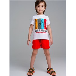 Комплект трикотажный для мальчиков: фуфайка (футболка), шорты