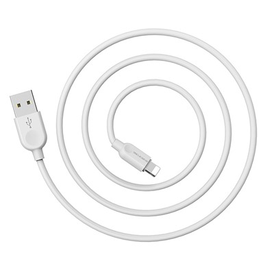 Кабель USB - Apple lightning Borofone BX14 12W 300см 2,4A  (white)