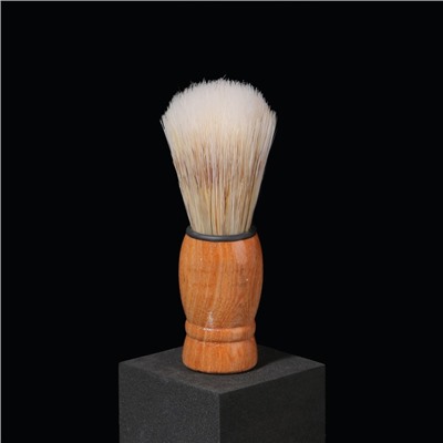 Помазок для бритья, деревянный, бежевый