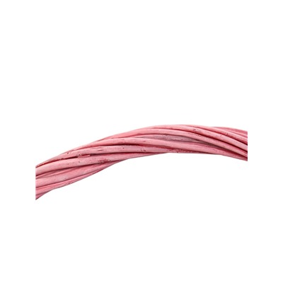 Корзина плетёная для хранения Yute, с ручкой, розовая, набор 3 шт.